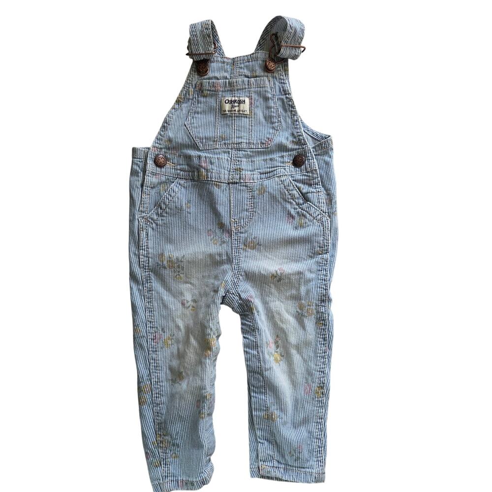 Oshkosh Floral Denim Overalls